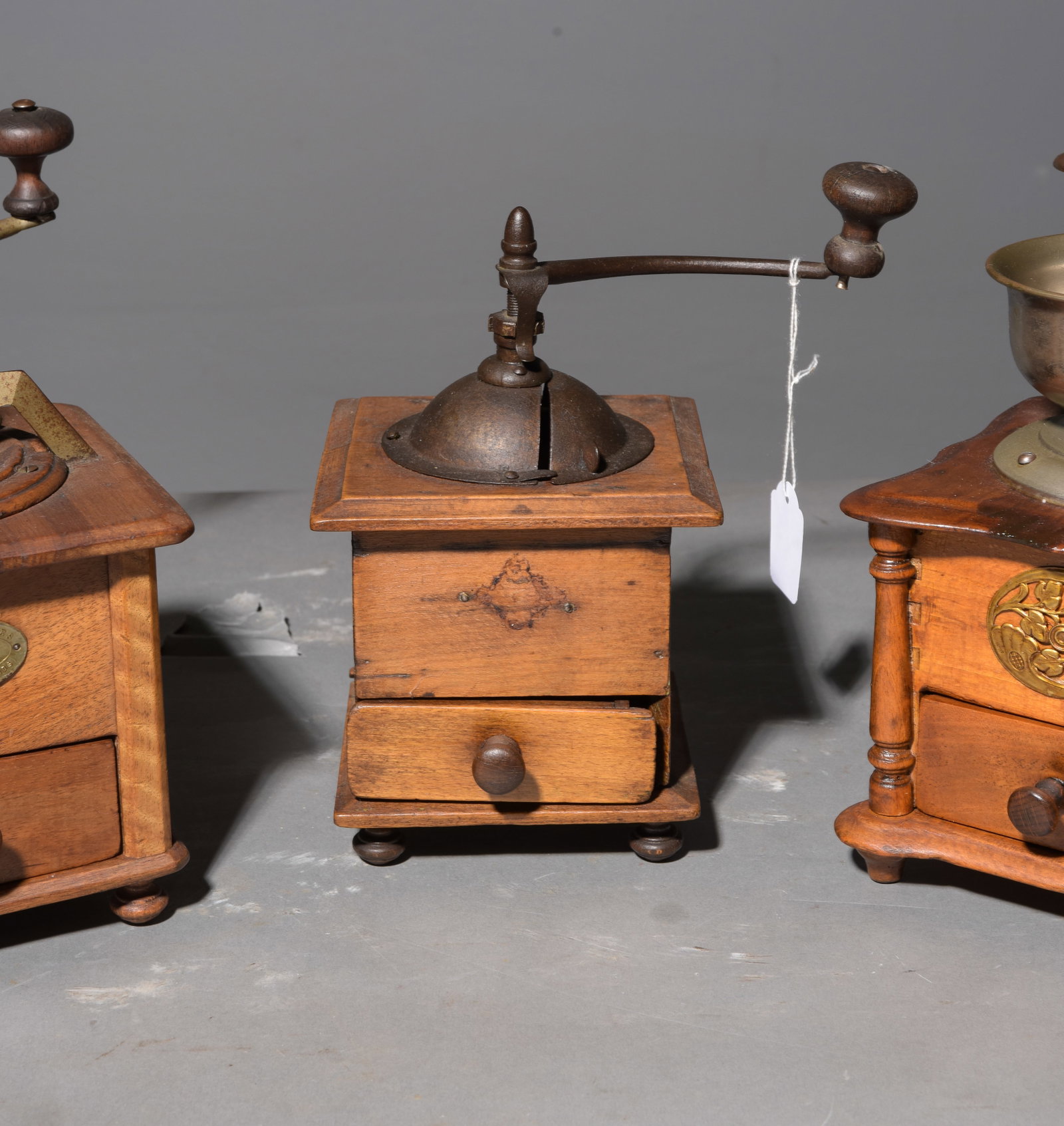 Three French Coffee / Bean Grinders - 3