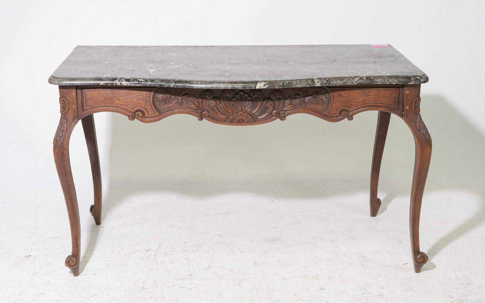 Louis XV Style Grey Marble Top Hall Table (1 of 6)