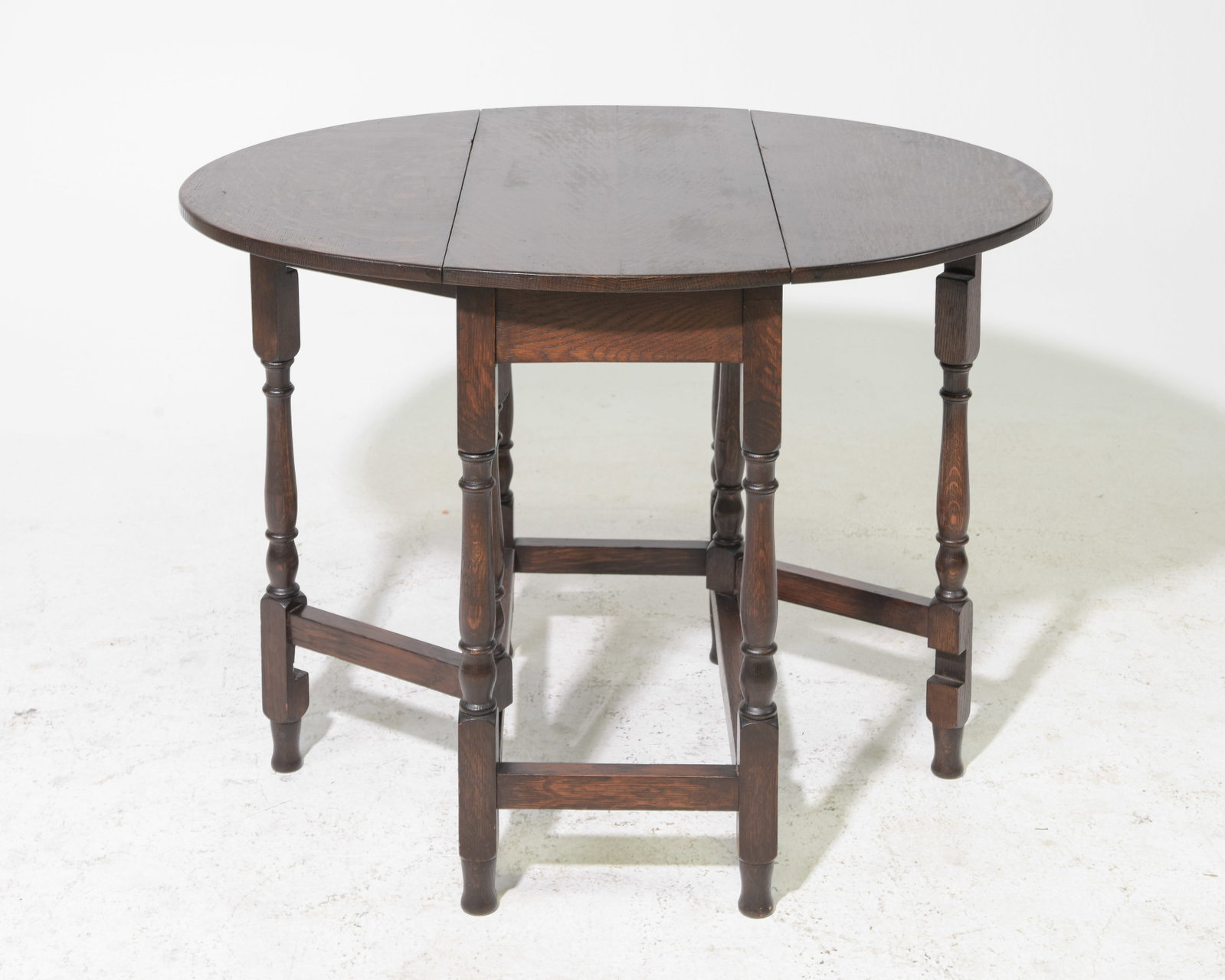 British Oak Drop Leaf / Gateleg Table - 2