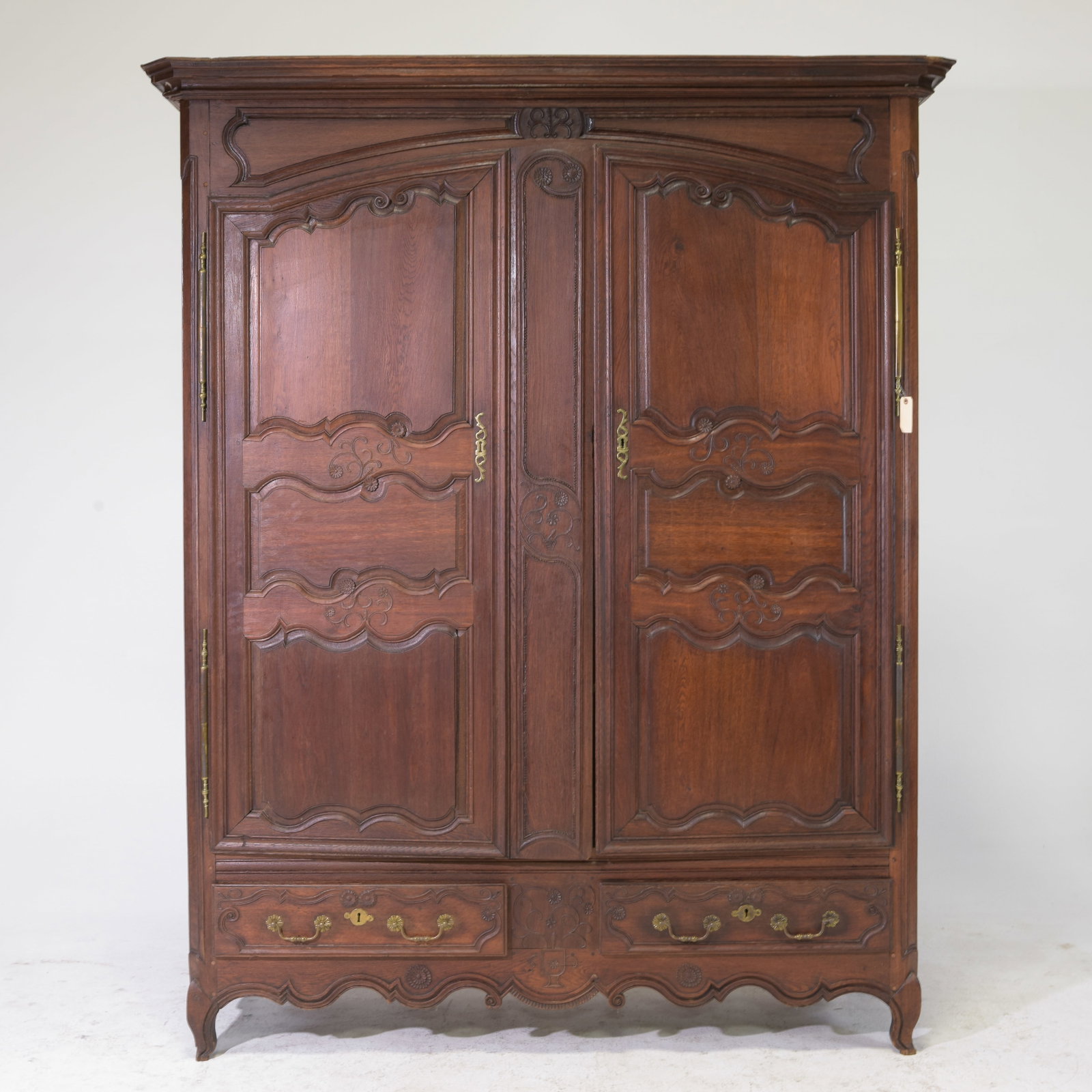 French Regency Style Large Double Door Armoire (1 of 10)