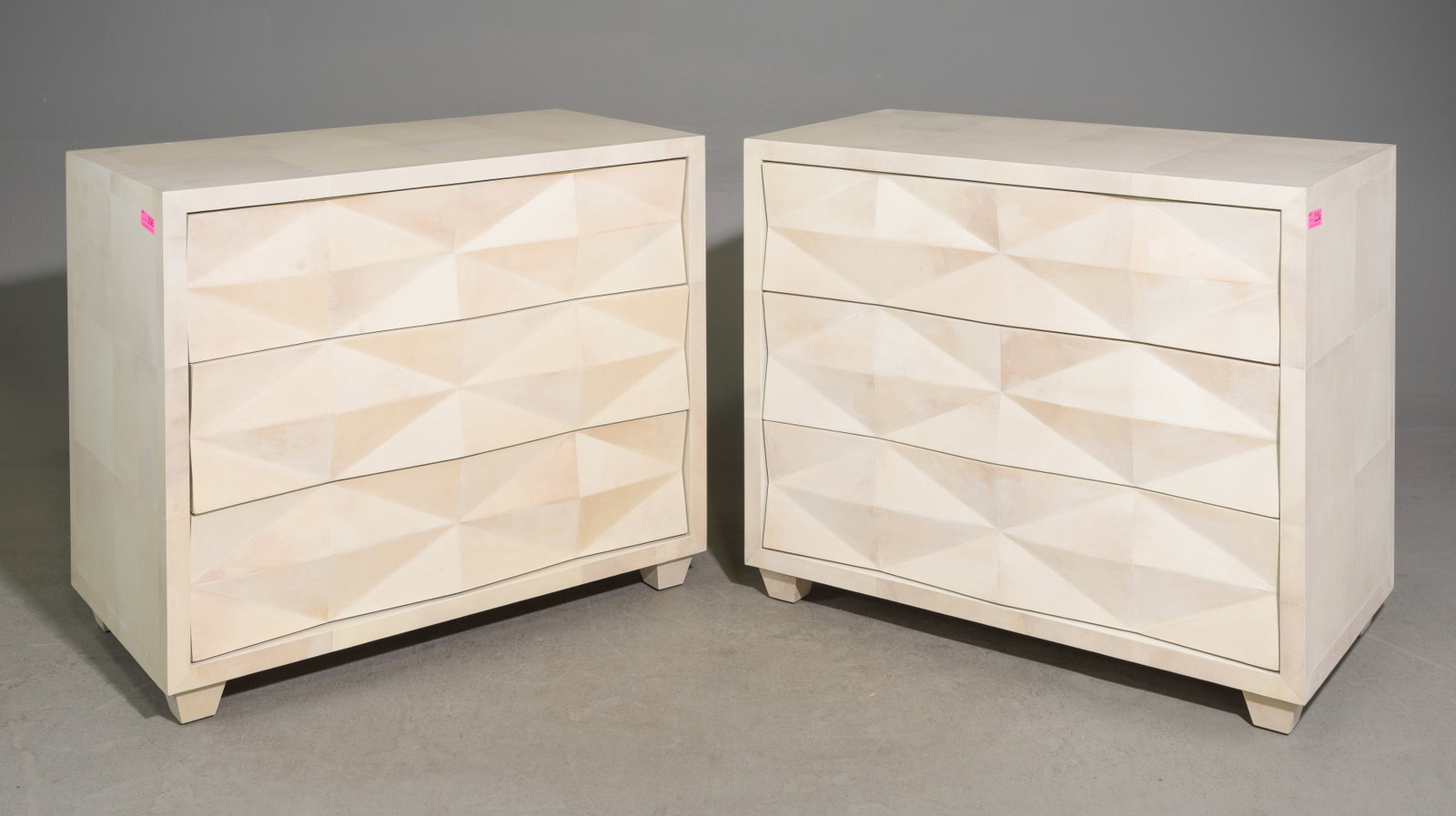 2 Modernist Easy Close Three Drawer Chests (1 of 4)