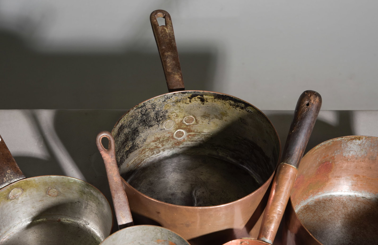 5pcs Assorted French Copper Pans - 3