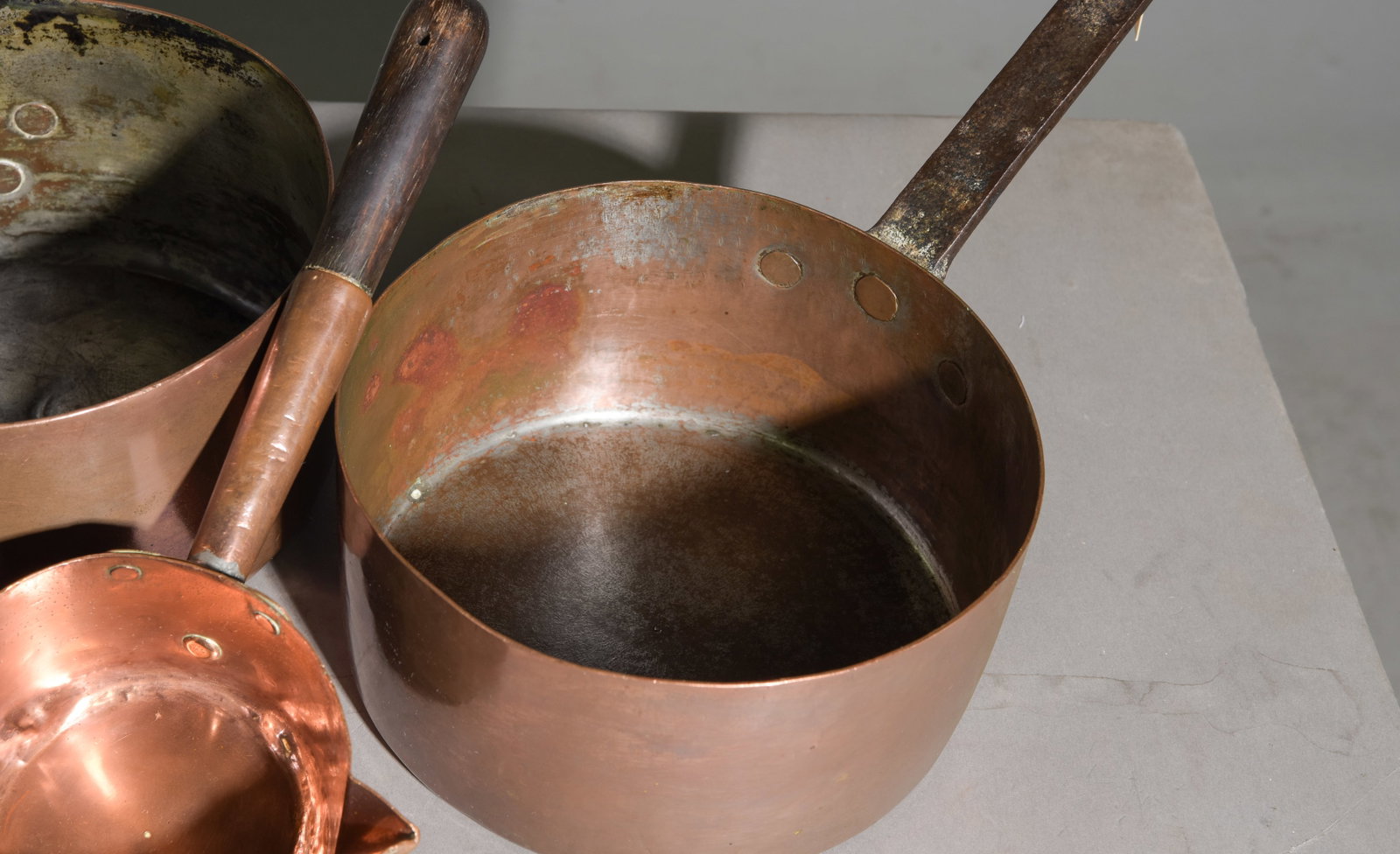 5pcs Assorted French Copper Pans - 4