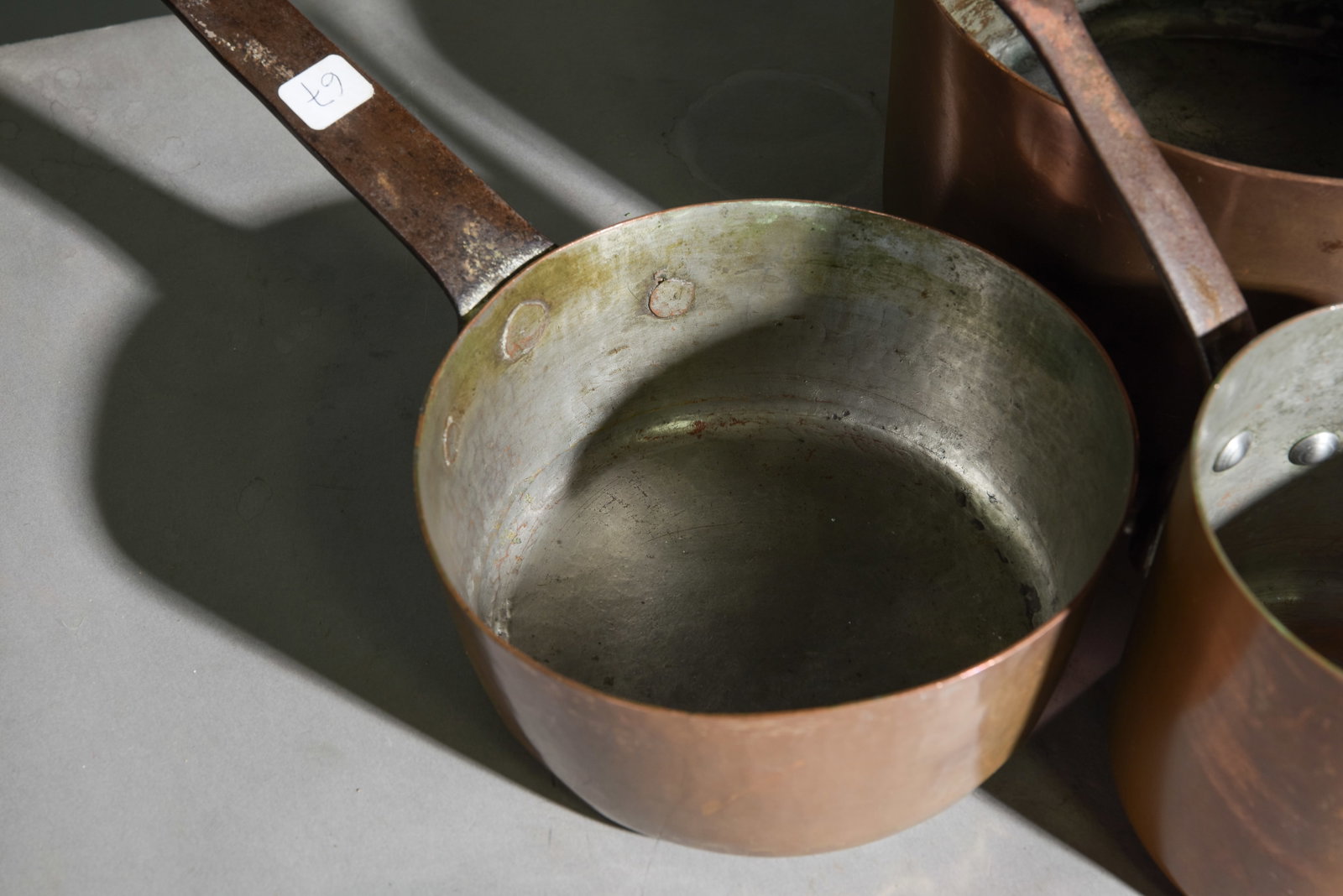 5pcs Assorted French Copper Pans - 5