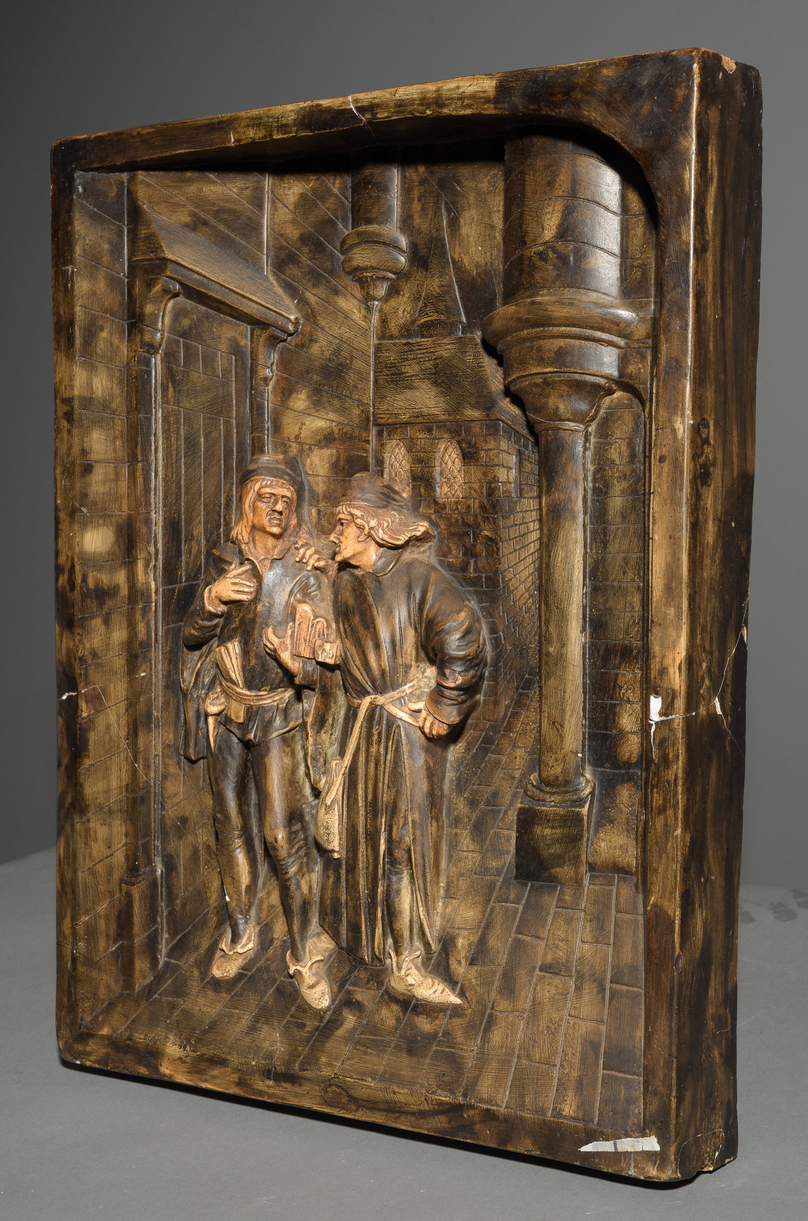 French Plaster Relief Plaque - 4