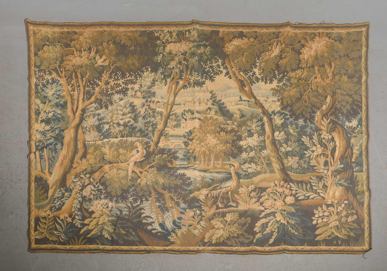 French Serene Woodland Tapestry: French Serene Woodland Tapestry - 57.5 in tall x 77.5 x 1