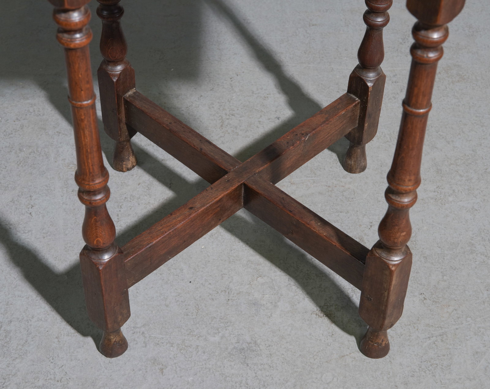 French Oak Square Occasional Table - 3