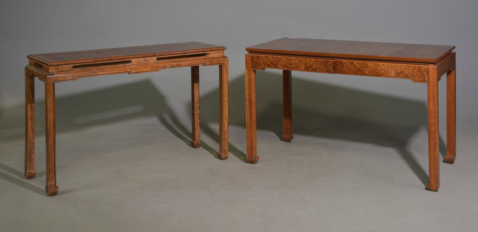 2pcs - Two Drawer Writing Table & Hall Table: 2pcs - Two Drawer Writing Table & Hall Table - 30 in tall x 47 x 25.5 and 30 in tall x 48 x 16.5