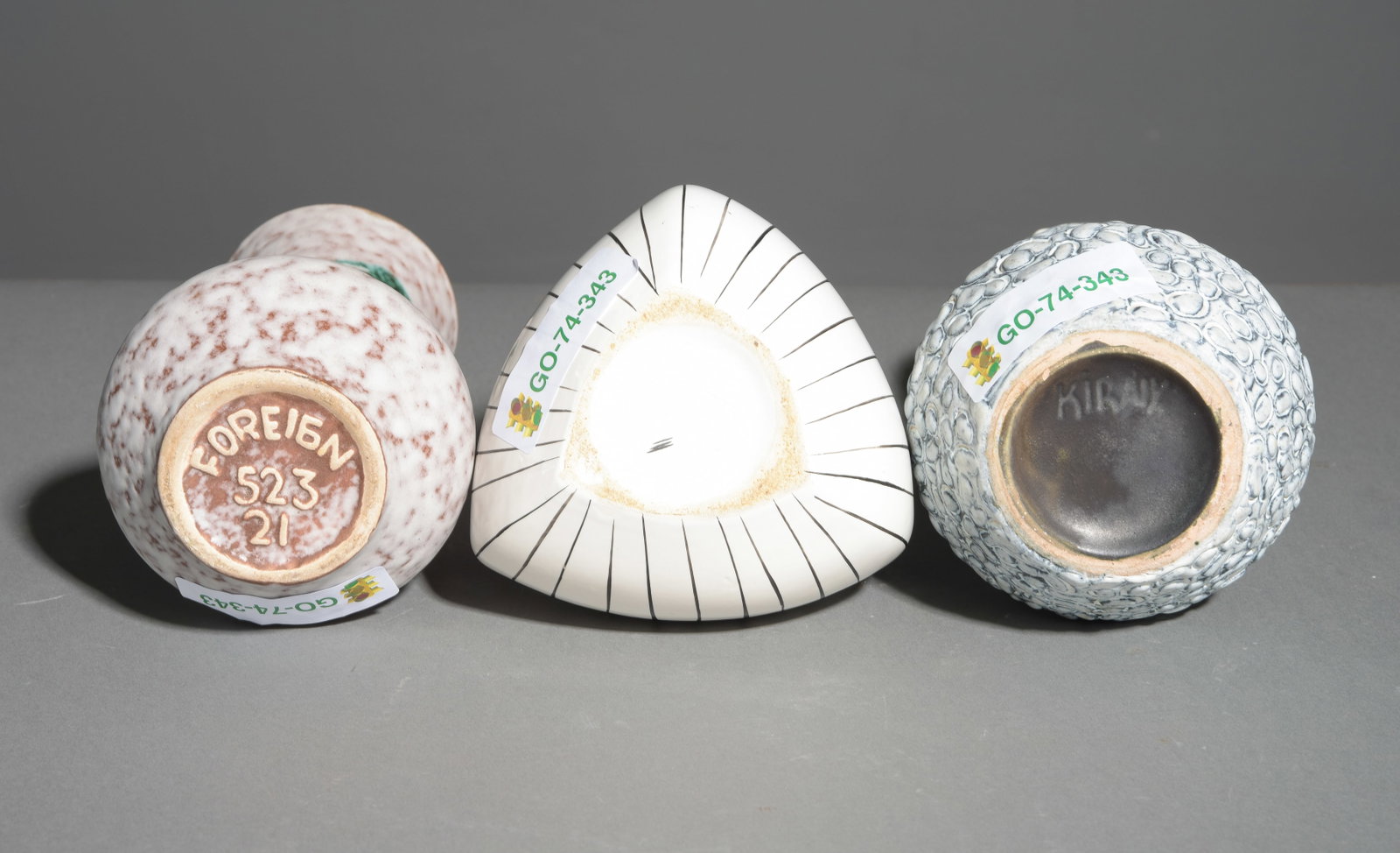3 Pottery Vases - 6