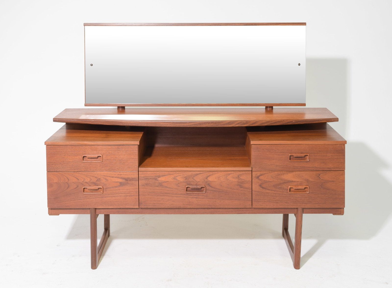Mid Century Modern Dresser with Mirror (1 of 6)