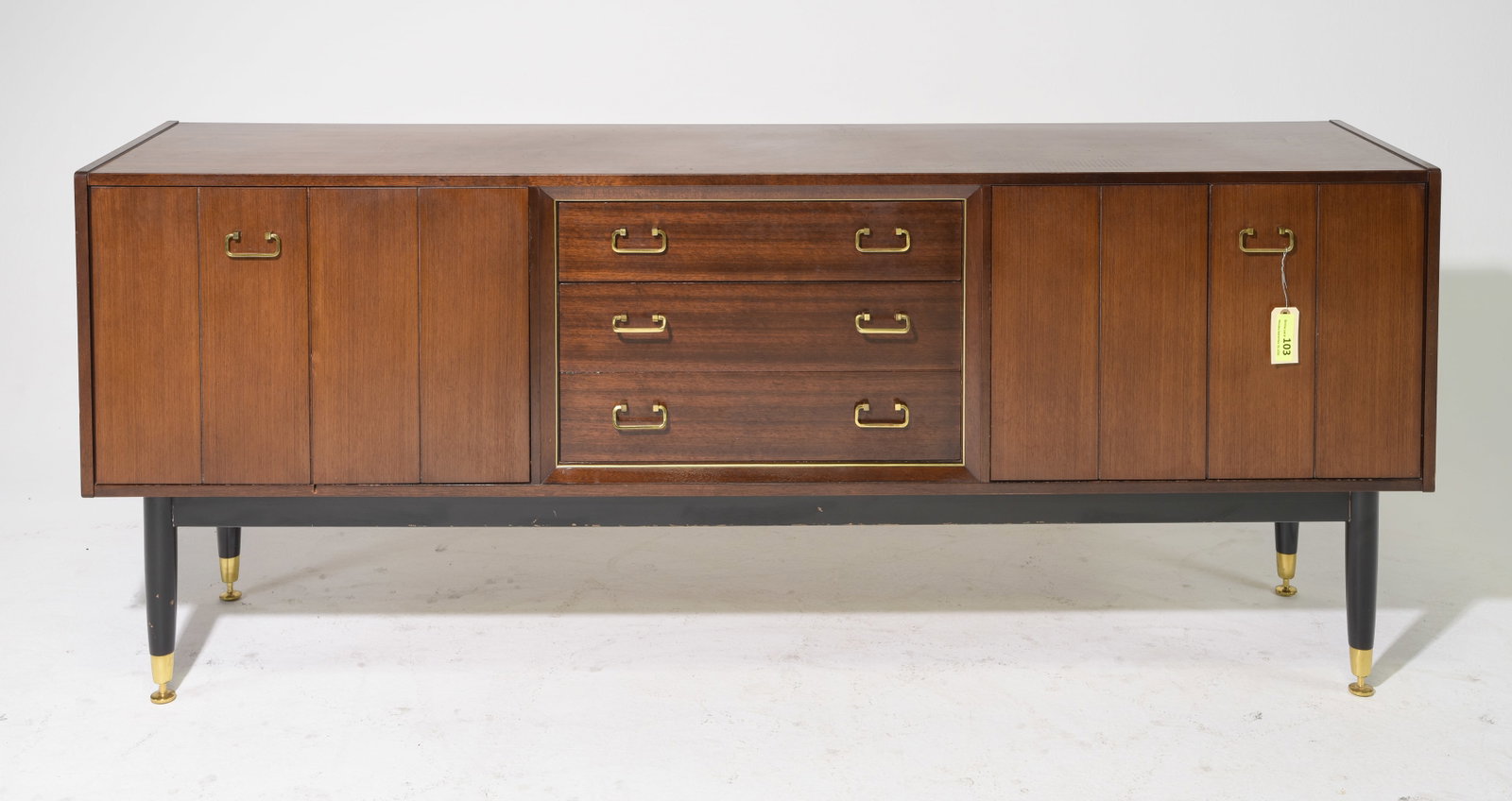 G-Plan Sideboard in Tola Wood with Ebonized Legs (1 of 8)