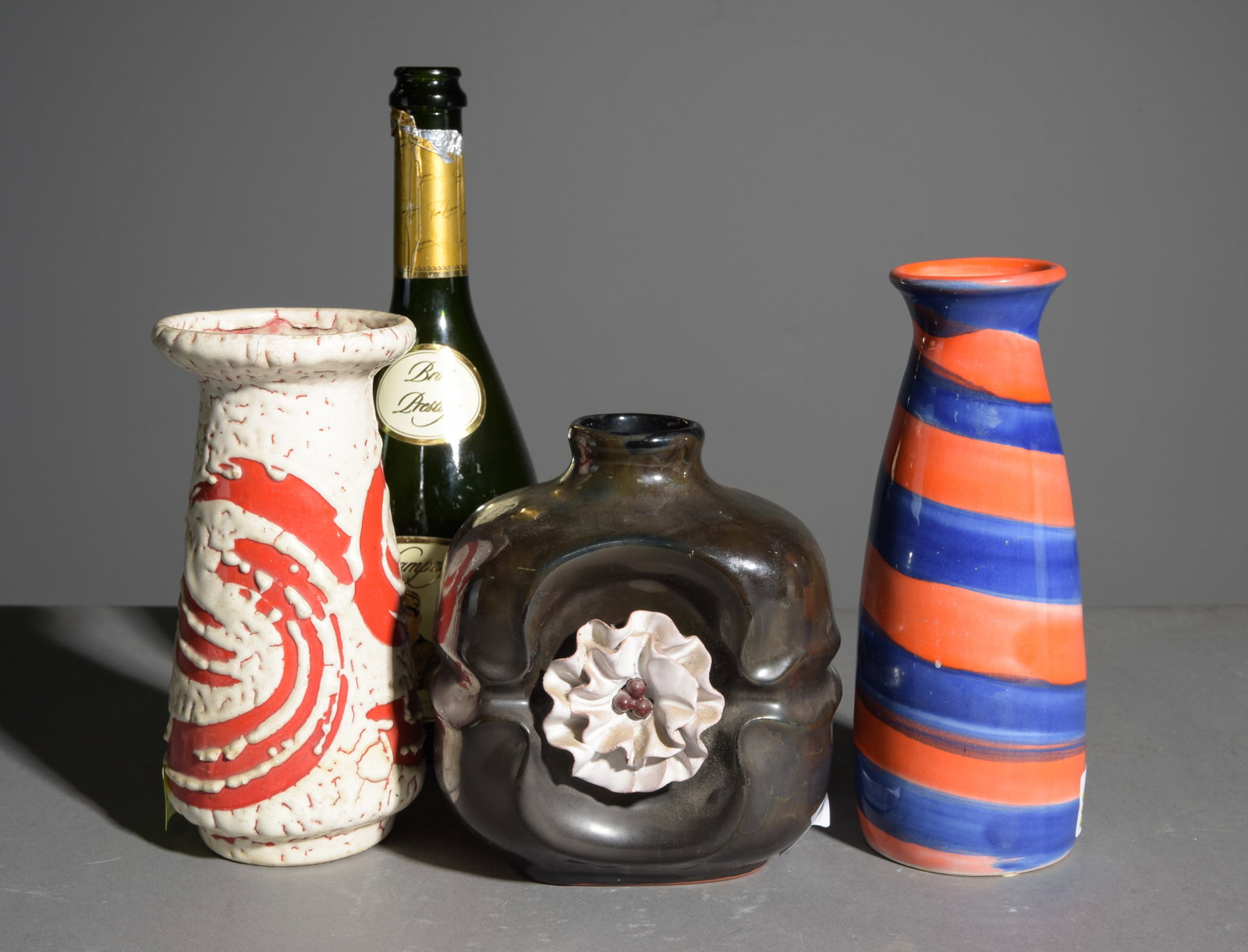 3 Assorted Hungarian Pottery Vases #1 (1 of 5)