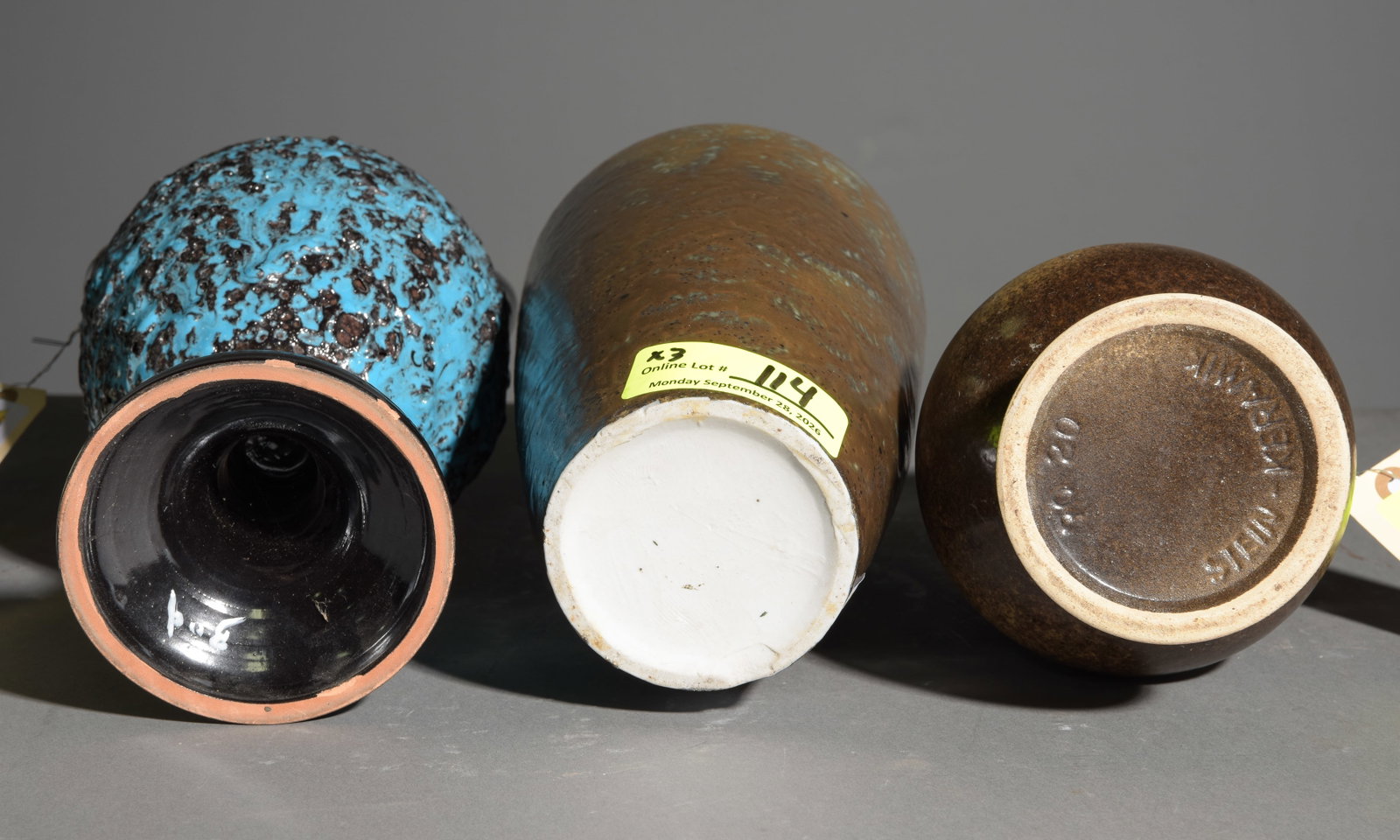 3 Assorted Hungarian Pottery Vases #2 - 5