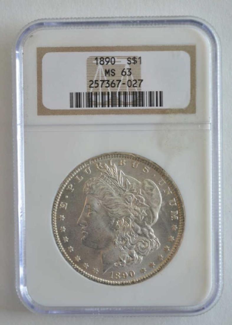 1890 NGC MS 63 Morgan Dollar (1 of 2)