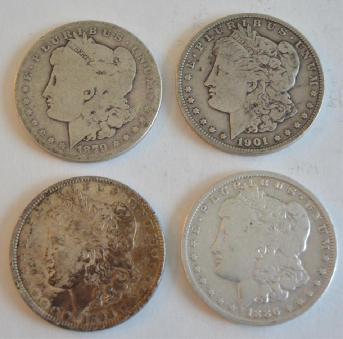 Lot of 4 Morgan Silver Dollars (1 of 2)