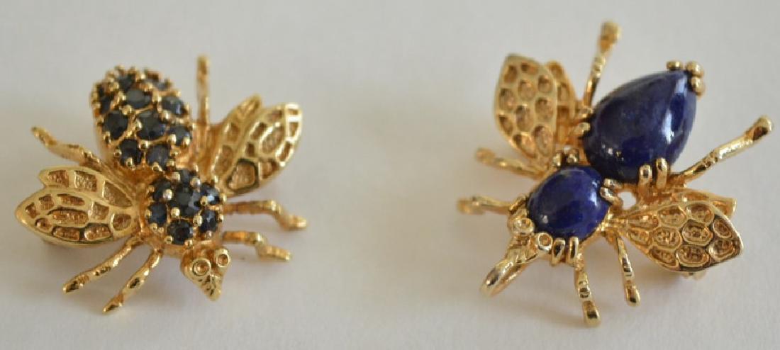 Pair Of Sterling Silver Bumble Bee Pins (1 of 2)