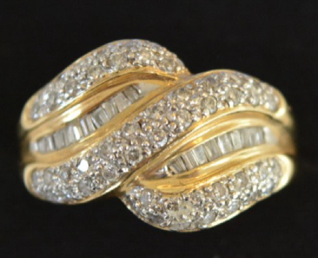 14K Yellow Gold 1cttw Diamond Ring (1 of 2)