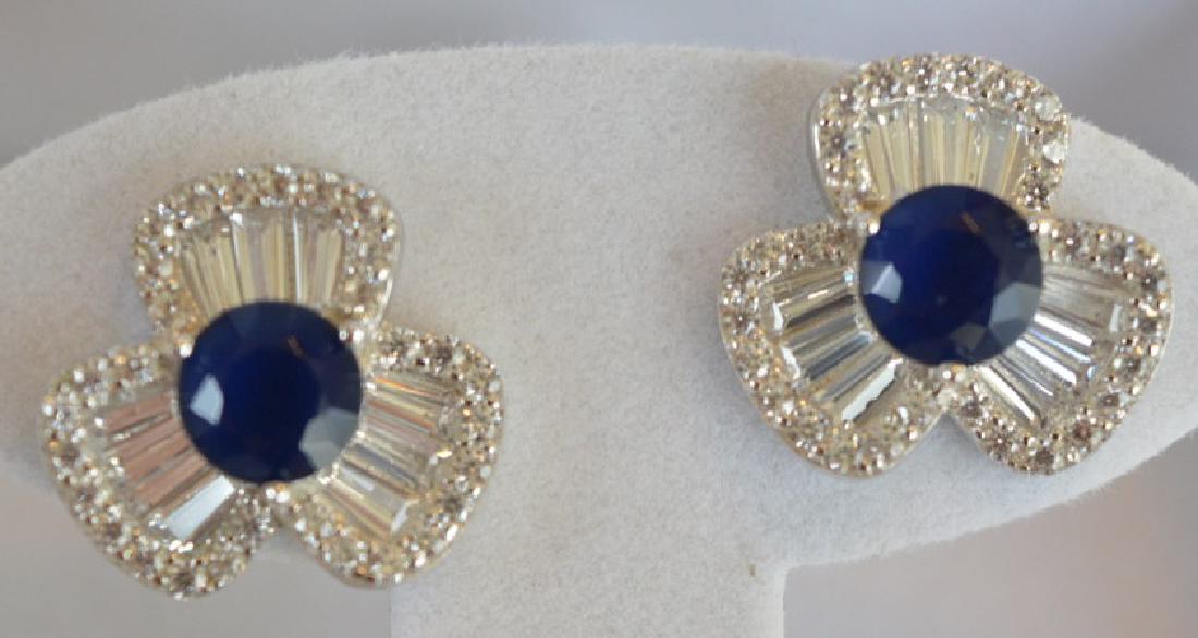 3.62ct Sapphire Earring Set (1 of 2)