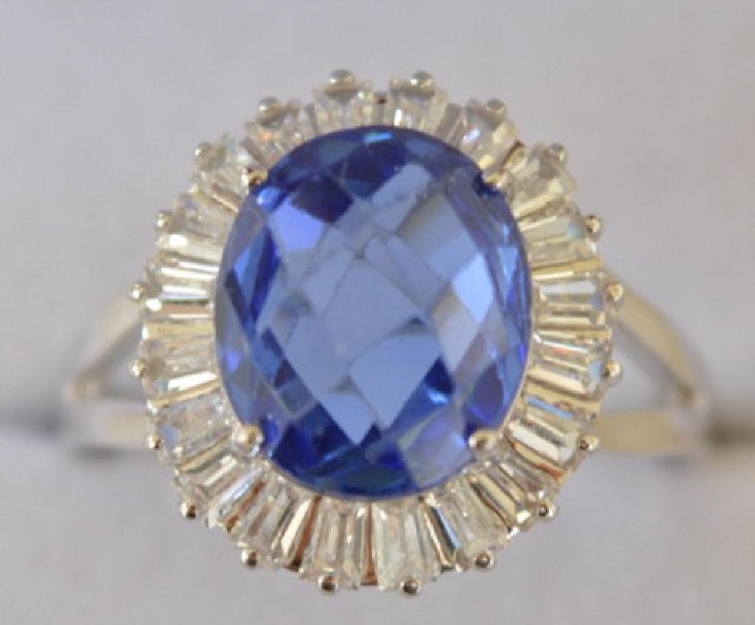 Trillion Cut Tanzanite Ring (1 of 2)