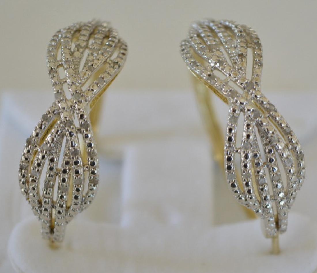 Diamond Hoop Earrings (1 of 2)