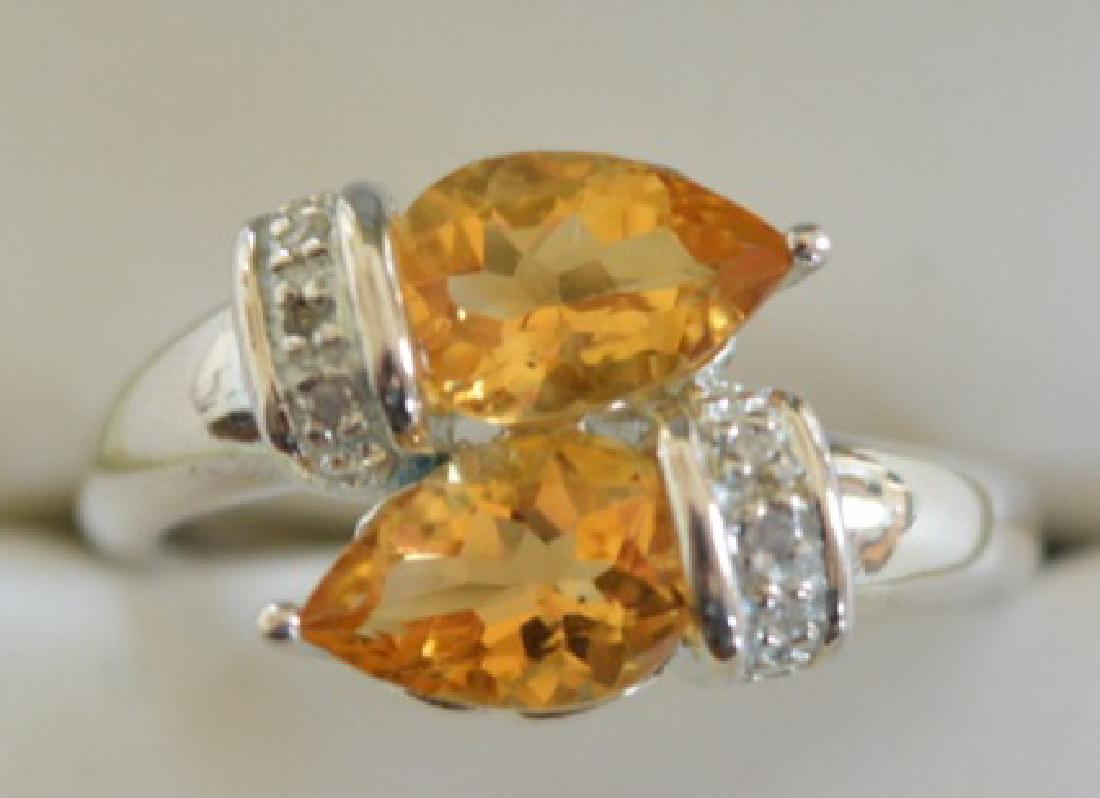 Yellow Sapphire Sterling Silver Ring (1 of 2)