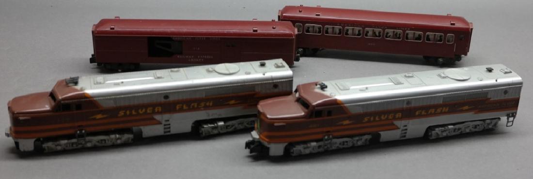 American Flyer Silver Flash w/Railway Express Cars (1 of 6)