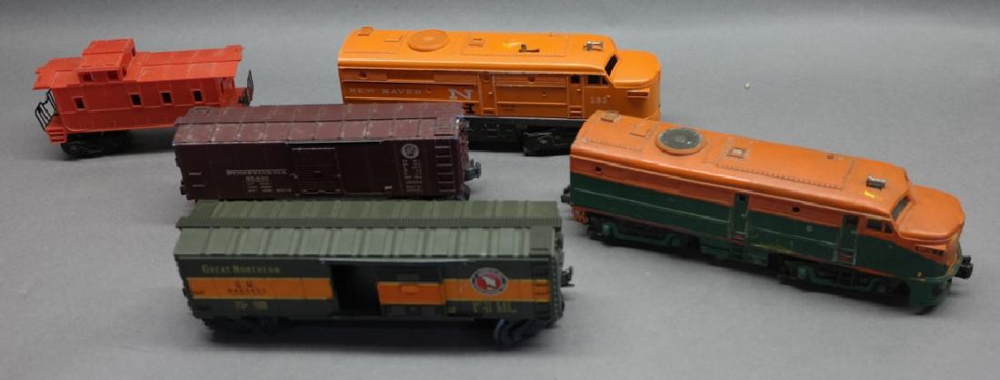 Lionel 232 Engine & Union Pacific Engine w/ Cars (1 of 6)