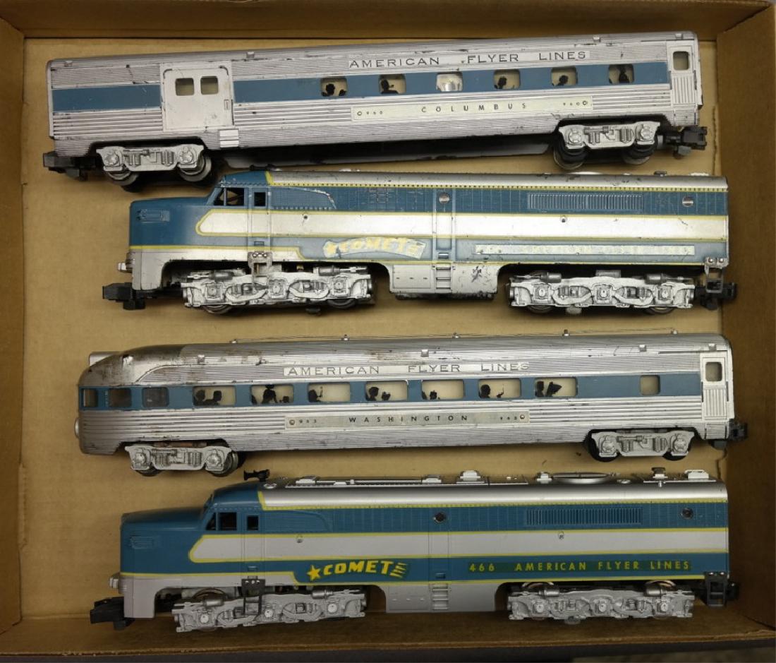 american flyer 466 comet train w passenger cars american flyer comet 466