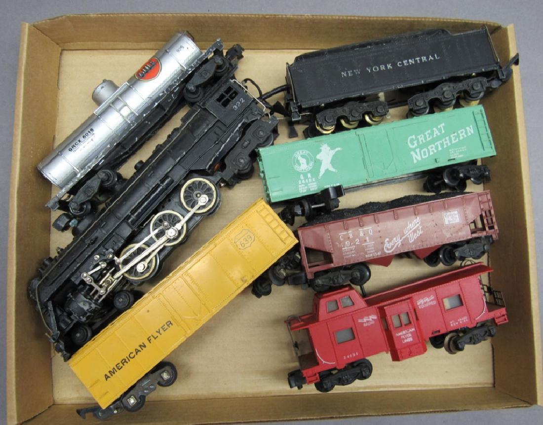 American Flyer 322 Engine & tender, + Cars (1 of 9)