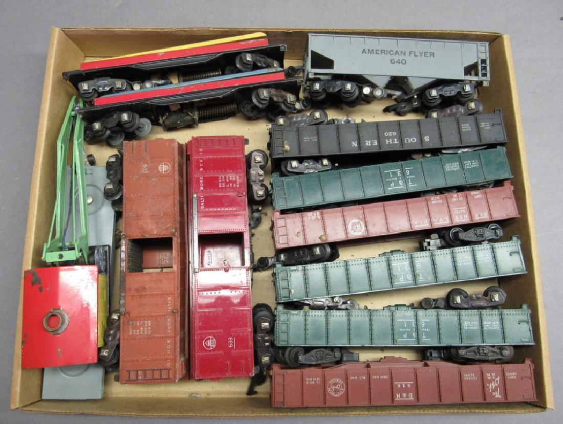Lot of 12 American Flyer Gondola/Box/Crane Cars (1 of 7)