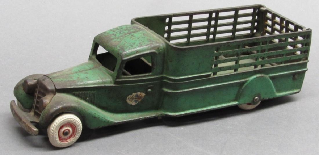 Cast Iron Arcade Stake Delivery Truck- Nickel Gril (1 of 9)