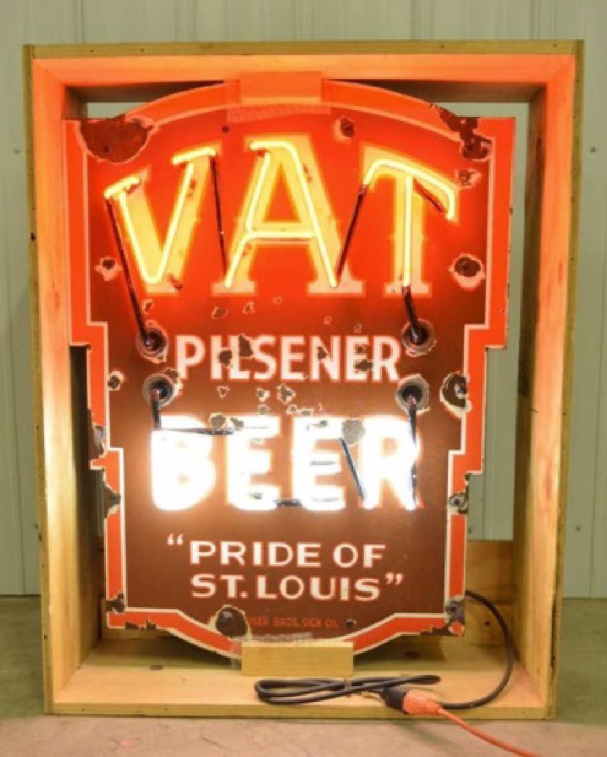 Vat Pilsner Beer Neon Advertising Sign (1 of 4)