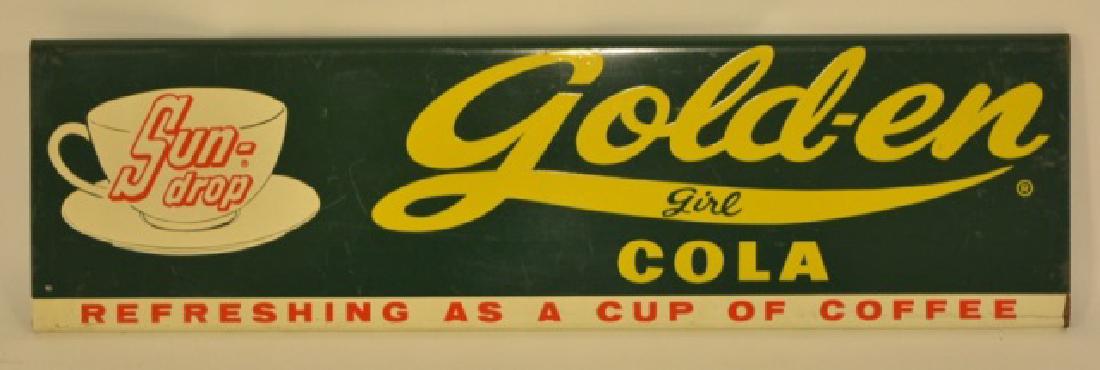 SST Sun-Drop Gold-En Girl Cola Door Push Sign (1 of 3)