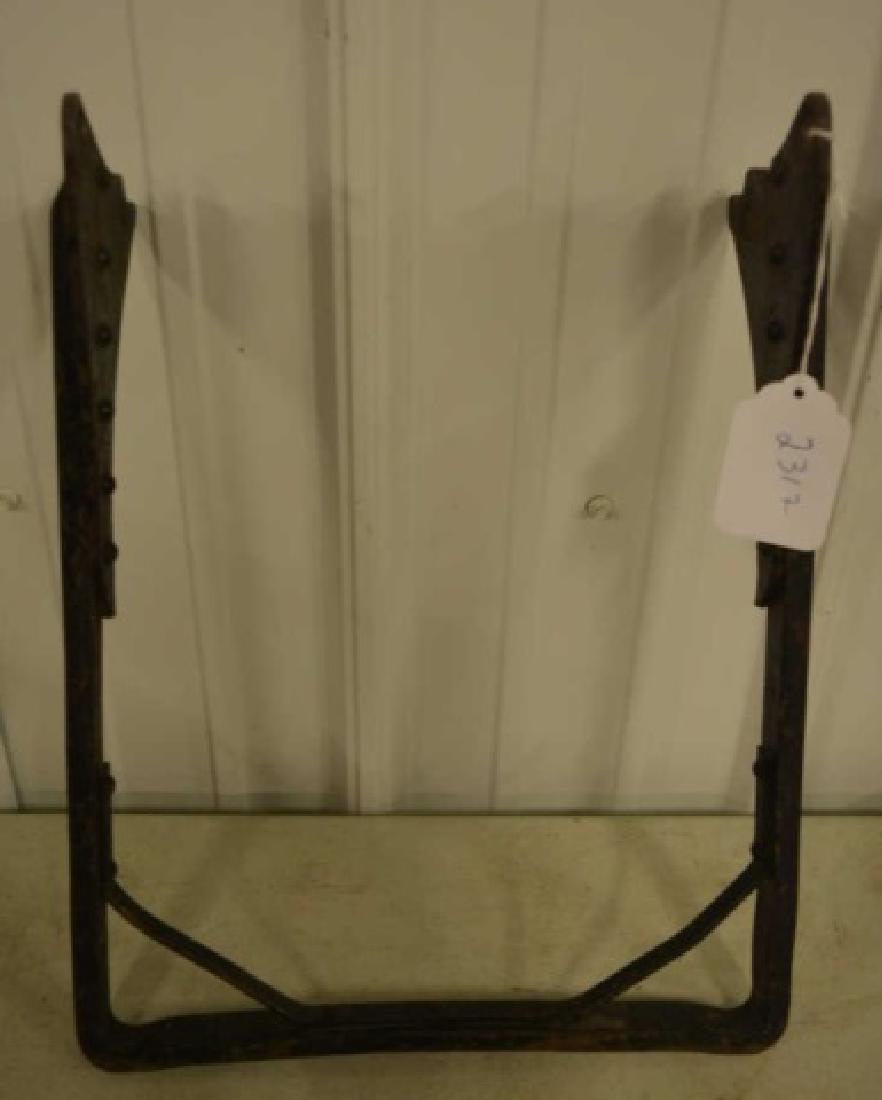 Early Harley Davidson JD Front Stand: Nice original Harley Davison JD front stand. Very nice condition showing its age. Measures approximately 12 1/2" across and 16" tall.