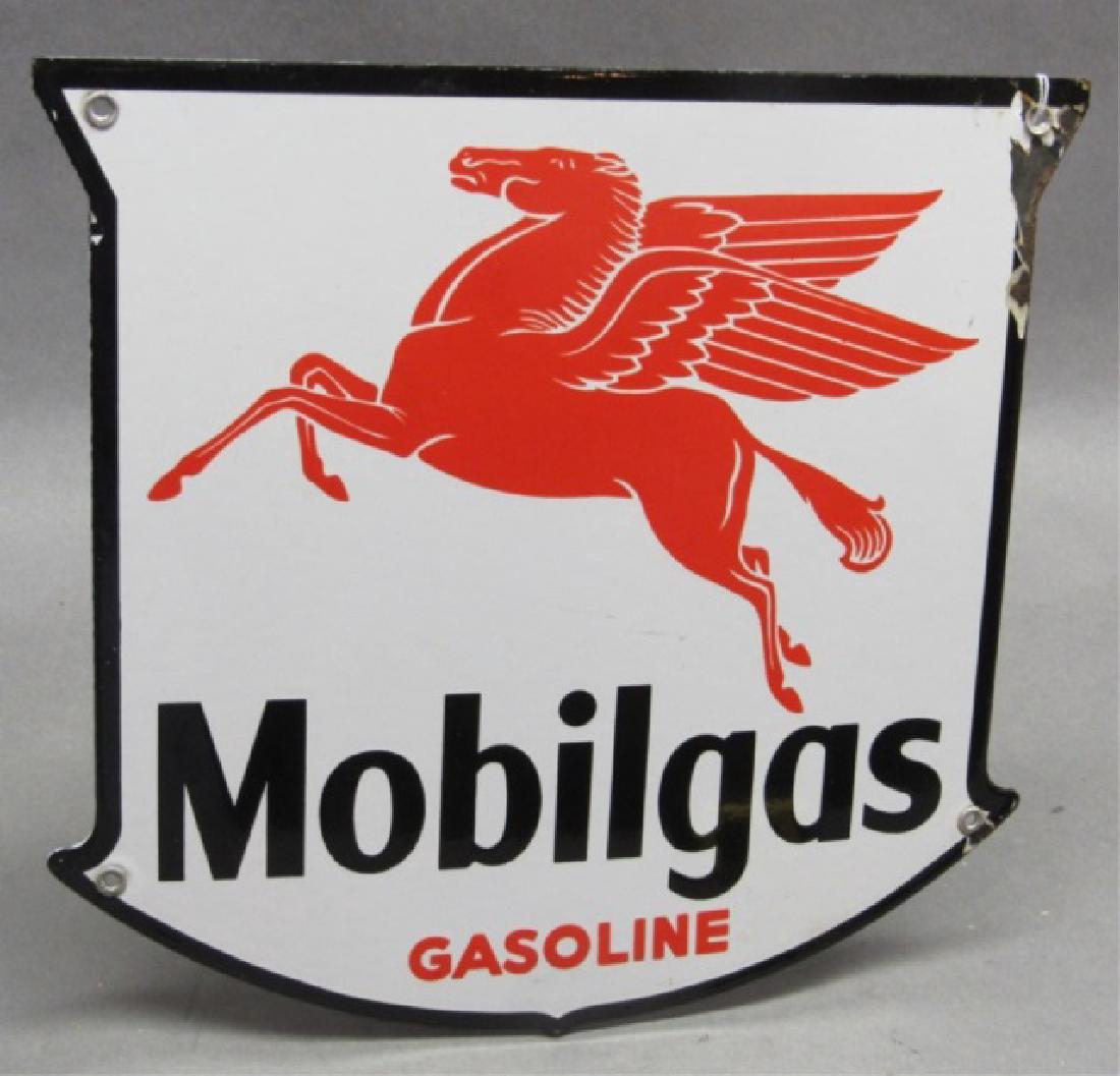 Mobilgas Gasoline PPP Pump Plate- Black border (1 of 6)