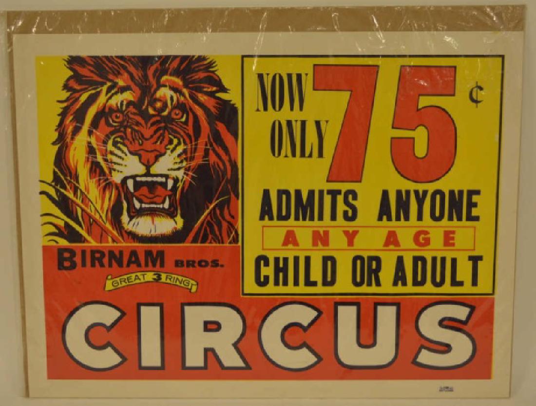 Original Birman Bros Circus Poster (1 of 3)
