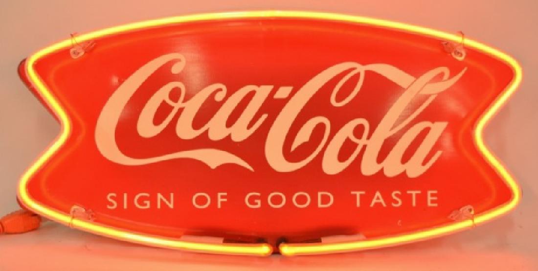 Coca-Cola Fishtail Neon Advertising Sign (1 of 3)