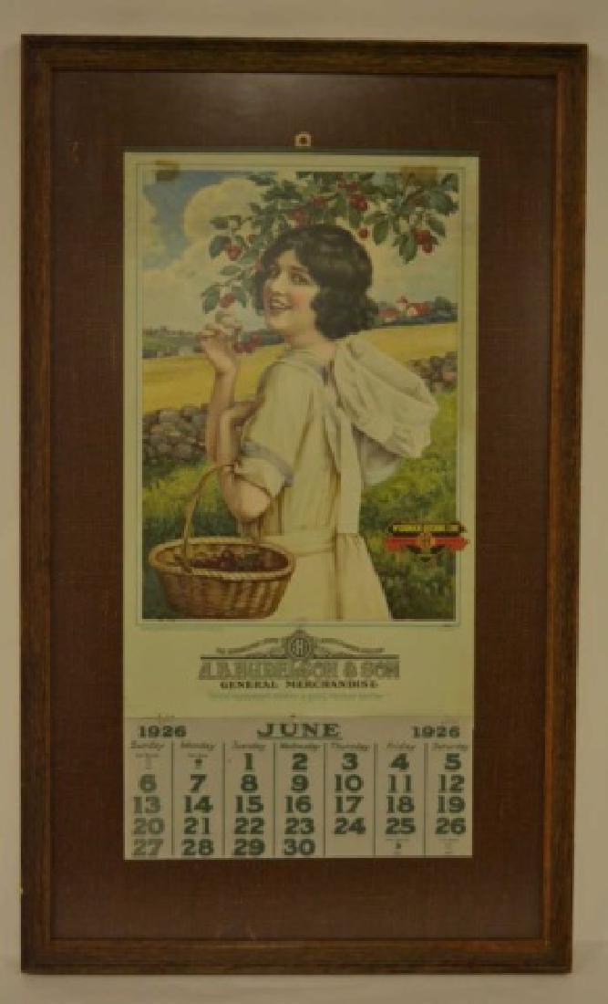 1926 McCormick-Deering Line Framed Calendar (1 of 4)