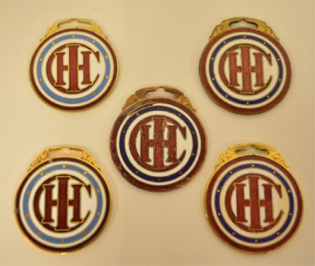 (5) International Harvester Enameled Watch Fobs (1 of 2)