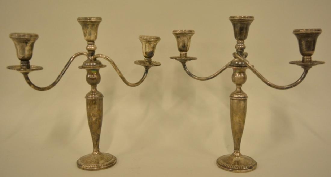 Pair Of Fisher Weighted Sterling Candelabras (1 of 4)