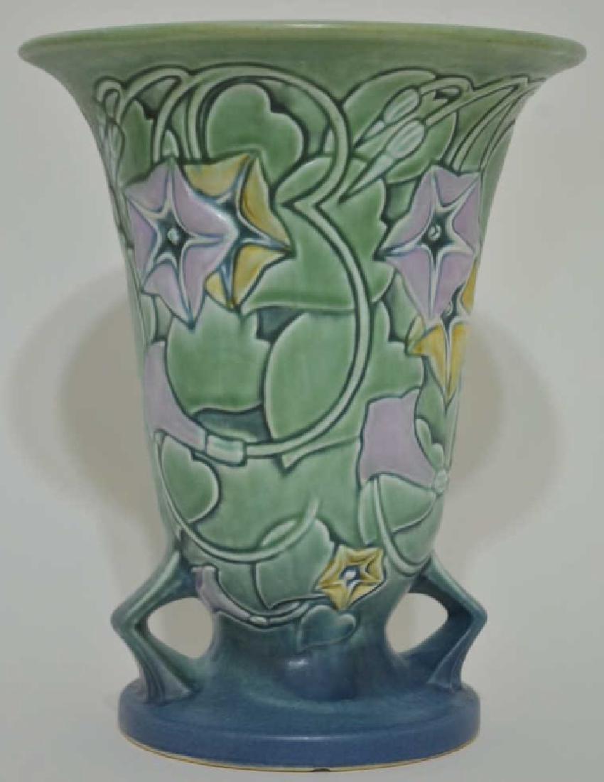 Roseville Pottery Morning Glory Green Vase #726-8 (1 of 4)