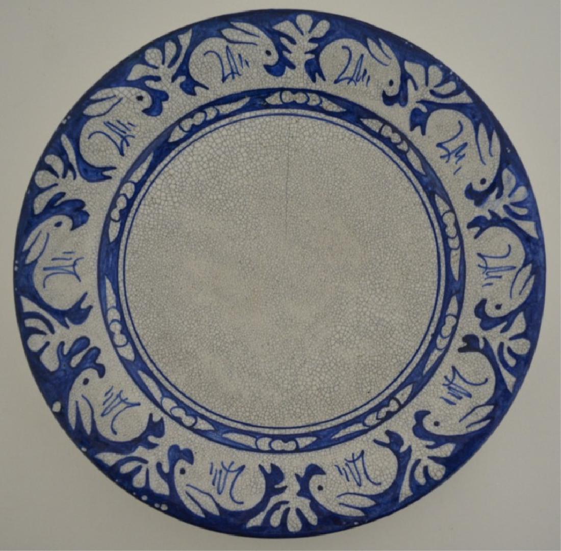 Vintage Dedham Pottery 10" Rabbit Plate (1 of 4)