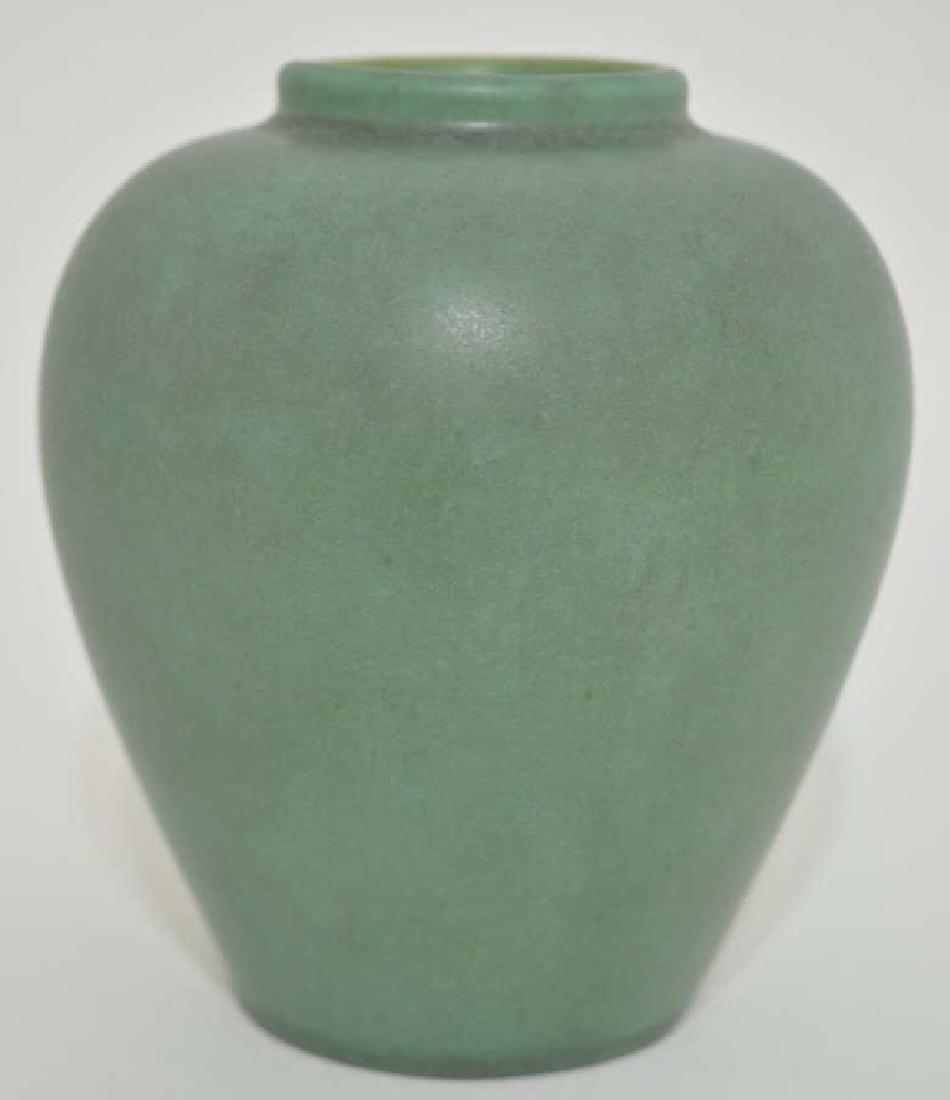 TECO Green Matte Glaze Pottery Vase (1 of 3)