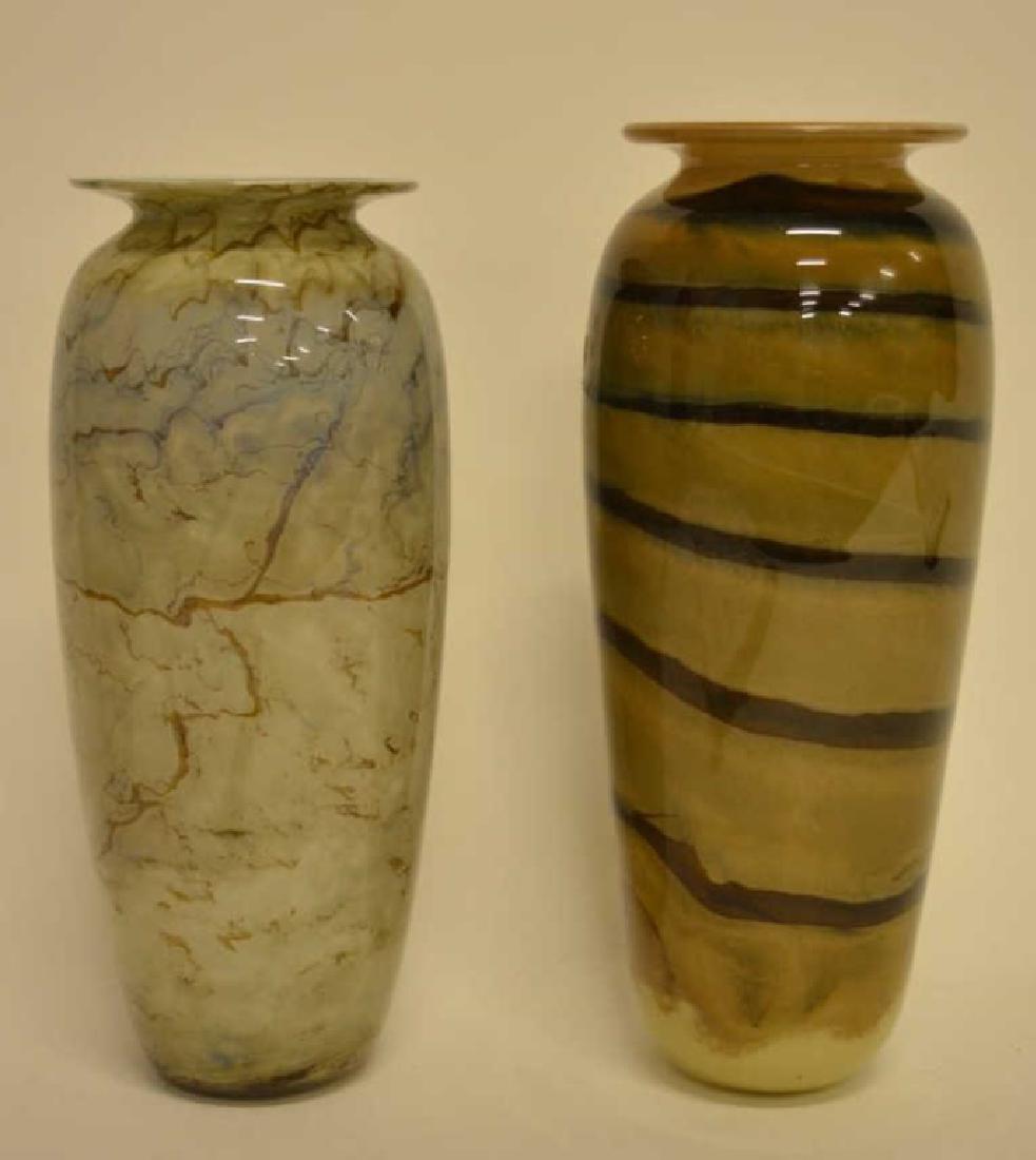 Pair Of Michael Nourat Art Glass Vases (1 of 4)