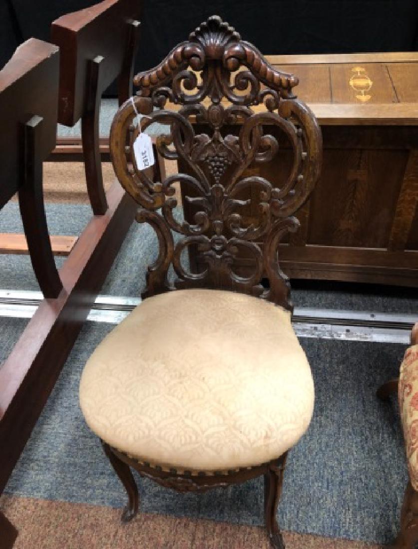 Victorian Belter Carved Rosewood Side Chair (1 of 1)