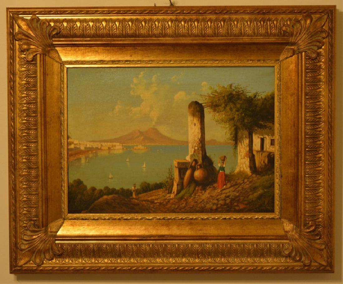 F. Scoppa Mediterranean Landscape Oil On Canvas (1 of 3)