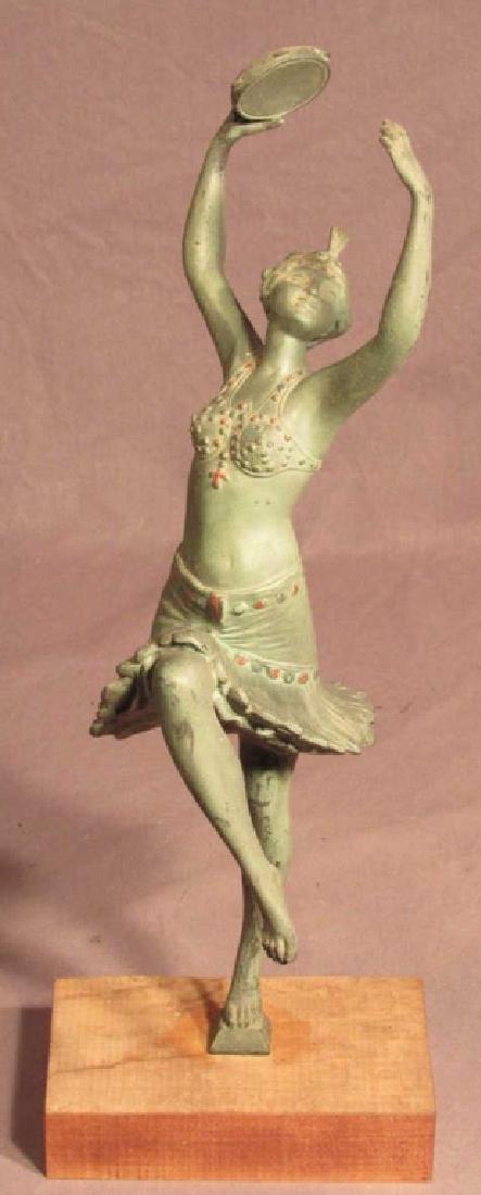 Bronze statue- Art Deco Gypsy Belly Dancer Figure- (1 of 10)