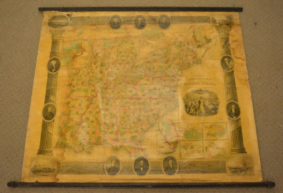1845 Chapin's Ornamental Map Of The US (1 of 5)