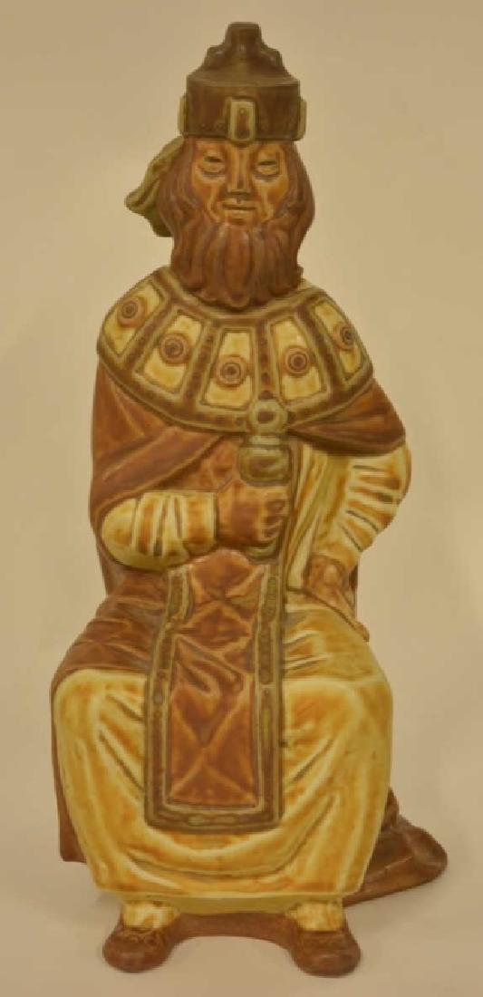 Lladro "Gothic King" Figurine #4688: The retired matte finish figurine measures 11" tall and is in mint condition.