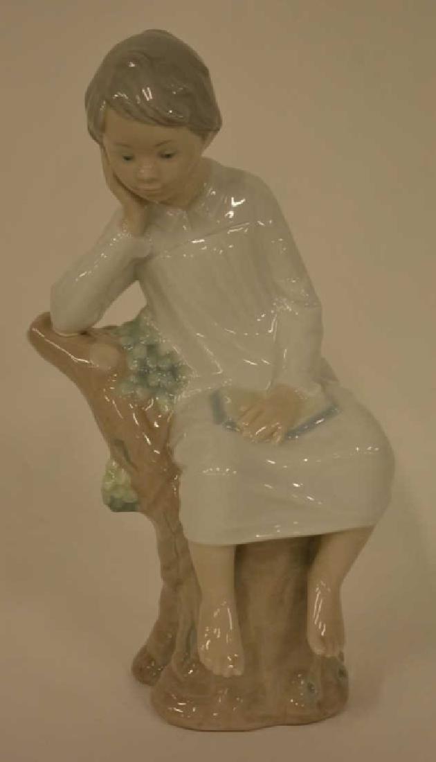 Lladro "Little Thinker Boy" Figurine #4876 (1 of 3)